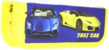 Пенал "Синее и желтое авто" (1 отделение, без наполнения) (ПН-1808) обложка книги