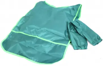 Накидка однотонная "ТЕМНО-ЗЕЛЕНЫЙ. ЗЕЛЕНАЯ ТЕСЬМА" с нарукавниками (НП-2105) обложка книги