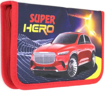Пенал "Красная супер машина" (1 отделение, без наполнения, ткань) (ПН-6261) обложка книги