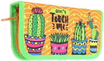 Пенал "Кактусы-2" (1 отделение, без наполнения, ткань) (ПН-6564) обложка книги