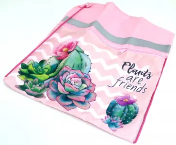 Мешок для обуви с карманом и светотражателем Кактусы обложка книги