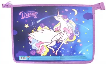 Папка для тетрадей "Космический единорог" (А4) (ПТ-6584) обложка книги