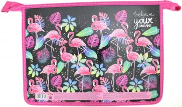 Папка для тетрадей "Спящие фламинго" (А4) (ПТ-6589) обложка книги