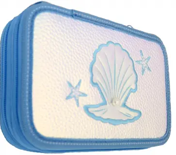 Пенал 2 отделения "ГОЛУБОЙ. ЖЕМЧУГ" (ПН-5016) обложка книги