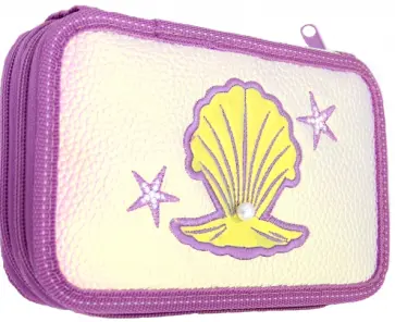 Пенал 2 отделения "СИРЕНЕВЫЙ. ЖЕМЧУГ" (ПН-5017) обложка книги