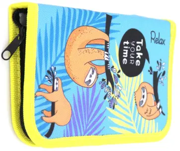 Пенал "Ленивцы" (1 отделение, без наполнения, ткань) (ПН-5044) обложка книги