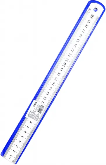 Линейка металлическая 30 см (Л-6763) обложка книги