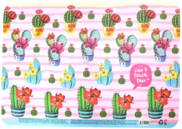 Настольное покрытие Цветущие кактусы, А3 (НПД-5111) обложка книги