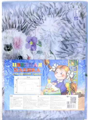 Пленка цветная для уроков труда Еж (51143) обложка книги