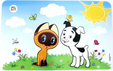 Салфетка пластиковая "Котенок Гав" 40х25 см (СМФ 12083) обложка книги