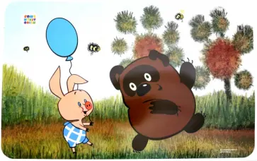 Салфетка пластиковая "Винни Пух" 40х25 см (СМФ 12086) обложка книги