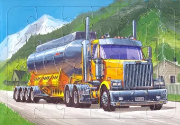 Пазл 24 элемента. Грузовой автомобиль ВЕСТЕРН СТАР обложка книги