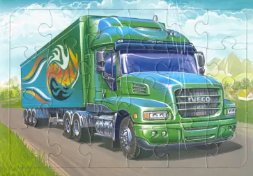 Пазл 24 элемента. Грузовой автомобиль ИВЕКО обложка книги