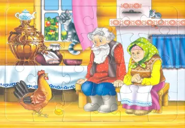Пазл "Курочка Ряба" (24 элемента) обложка книги