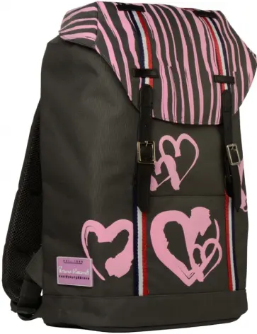 Рюкзак темно-серый  "Нежные сердца" (12-011-005/06) обложка книги