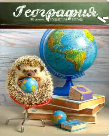 Тетрадь предметная "Тайная жизнь ежей. География" (28924) обложка книги