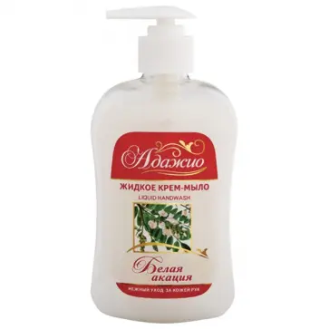 Мыло-крем жидкое 500мл АДАЖИО "Белая Акация" обложка книги