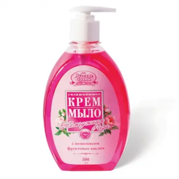 Мыло-крем жидкое 500мл "Жемчужная роза" дозатор обложка книги