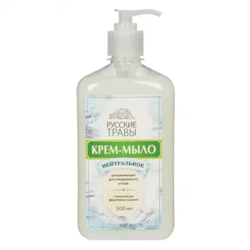 Мыло-крем жидкое 500мл РУССКИЕ ТРАВЫ нейтральное обложка книги