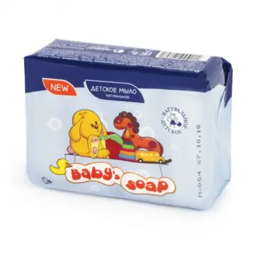 Мыло  дет 300г BABYS SOAP, 4шт.х75г, "Натуральное" обложка книги