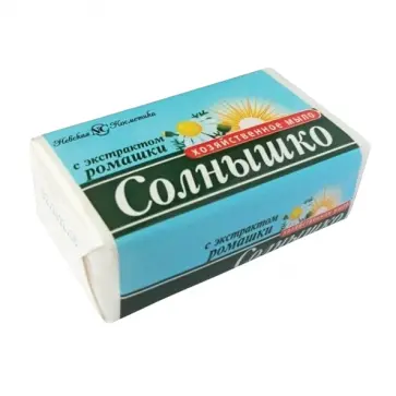 Мыло хозяйственное 140г СОЛНЫШКО, с экстр ромашки обложка книги