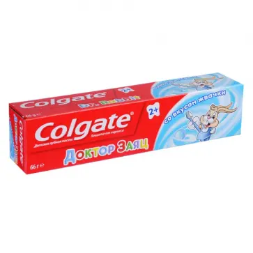 Зубная паста COLGATE Доктор Заяц вкус Жвачки 50мл обложка книги