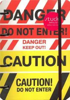 Тетрадь 120 листов, кольцевой механизм, 155*212 мм "Danger" (N1815) обложка книги