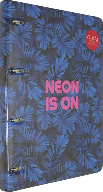 Тетрадь общая на кольцах "Neon tropics" (120 листов, А4, клетка) (N1823) обложка книги