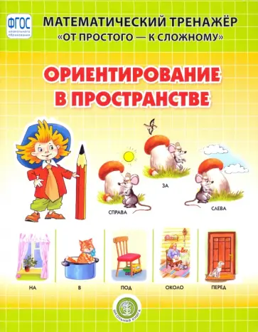 Ориентирование в пространстве. Система упражнений для детей 4-6 лет обложка книги