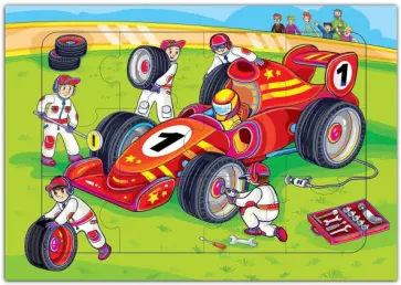 Развивающие рамки "Гоночная машина" (3822) обложка книги