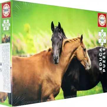 Пазл 200 деталей "Лошади" (18608) обложка книги