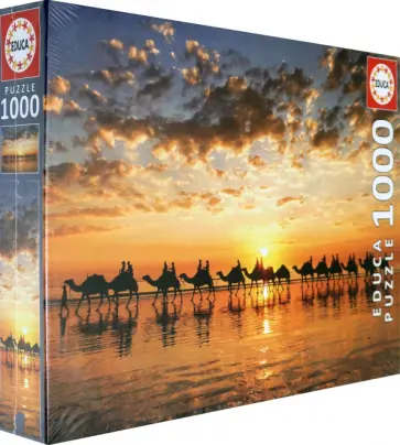 Пазл 1000 деталей "Закат на пляже Кейбл Бич" (18492) обложка книги