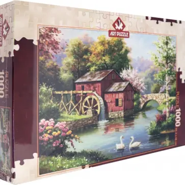 Пазл 1000 деталей "Старая красная мельница" (5188) обложка книги