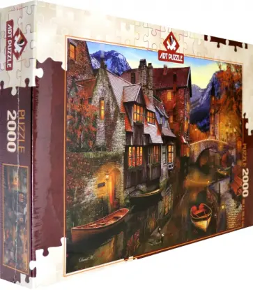 Пазл 2000 деталей "Дома на канале" (5476) обложка книги