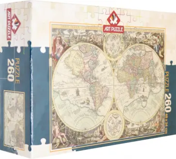 Пазл 260 деталей "Карта мира. Альберто Россини" (4276) обложка книги