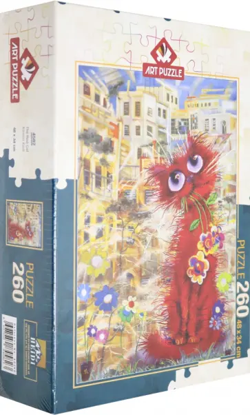 Пазл 260 деталей "Красная кошка" (4582) обложка книги