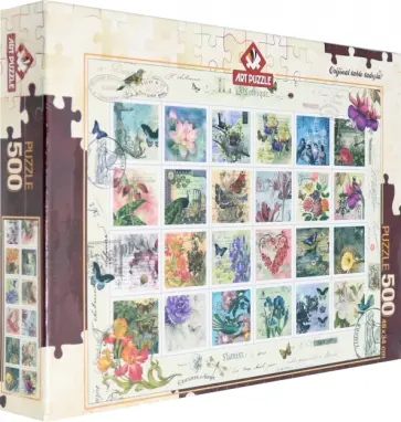 Пазл 500 деталей "Коллаж, марки" (4207) обложка книги
