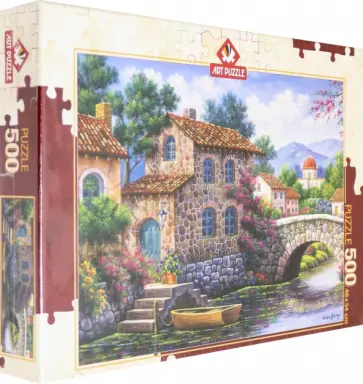 Пазл 500 деталей "Канал с цветами" (5070) обложка книги