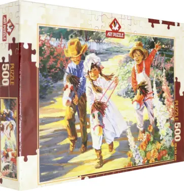 Пазл 500 деталей "Маленькие наездники" (5084) обложка книги