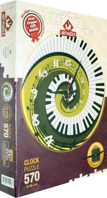 Часы-пазл 570 деталей "Часы Ритм времени" (5006) обложка книги