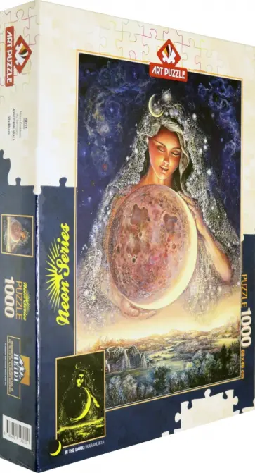 Пазл 1000 деталей, неон "Богиня Луны" (5011) обложка книги
