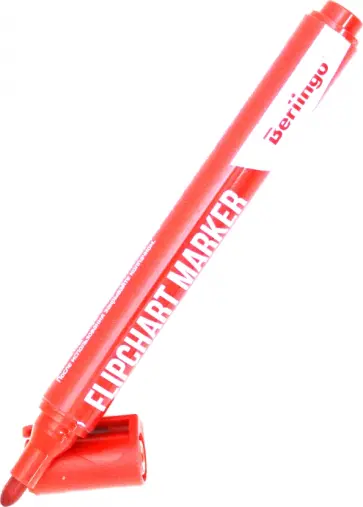 Маркер для флипчартов 2 мм, красный (BMf_02203) обложка книги