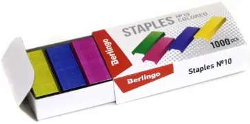 Скобы для степлера №10, цветные (SH705) Скобы для степлера №10, цветные (SH705) обложка книги
