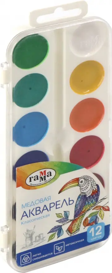 Акварель "Классическая" 12 цветов (216019) обложка книги
