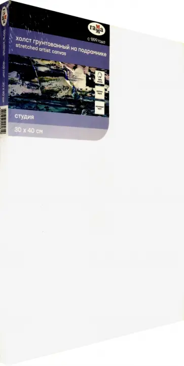 Холст 30х40 см "Московская палитра" крупное зерно (280818_25) обложка книги