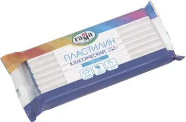 Пластилин "Классический" (белый, 250 гр) (270818_01) Пластилин "Классический" (белый, 250 гр) (270818_01) обложка книги