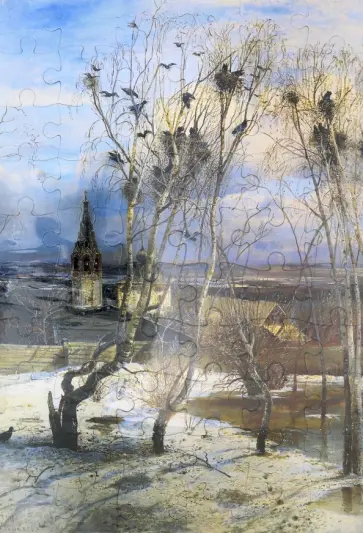 Пазл-60 "Грачи прилетели". Художник А. Саврасов Пазл-60 "Грачи прилетели". Художник А. Саврасов обложка книги