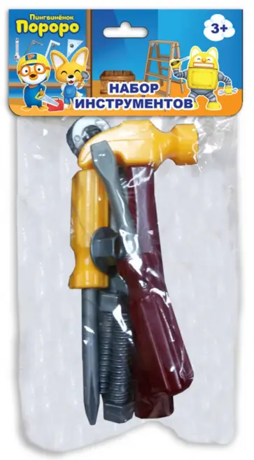 Набор инструментов Пингвиненок Пороро, 7 штук обложка книги