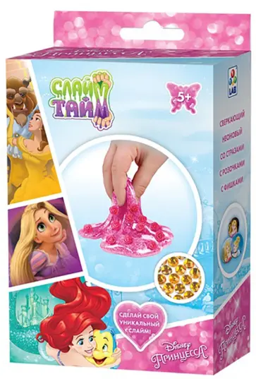 Слайм тайм. Набор для изготовления слайма "Принцессы Дисней" (Т14300) обложка книги