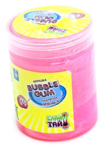 Мяшка надувная Bubble gum (7х5.3см, 140 гр), 6 цветов, микс обложка книги